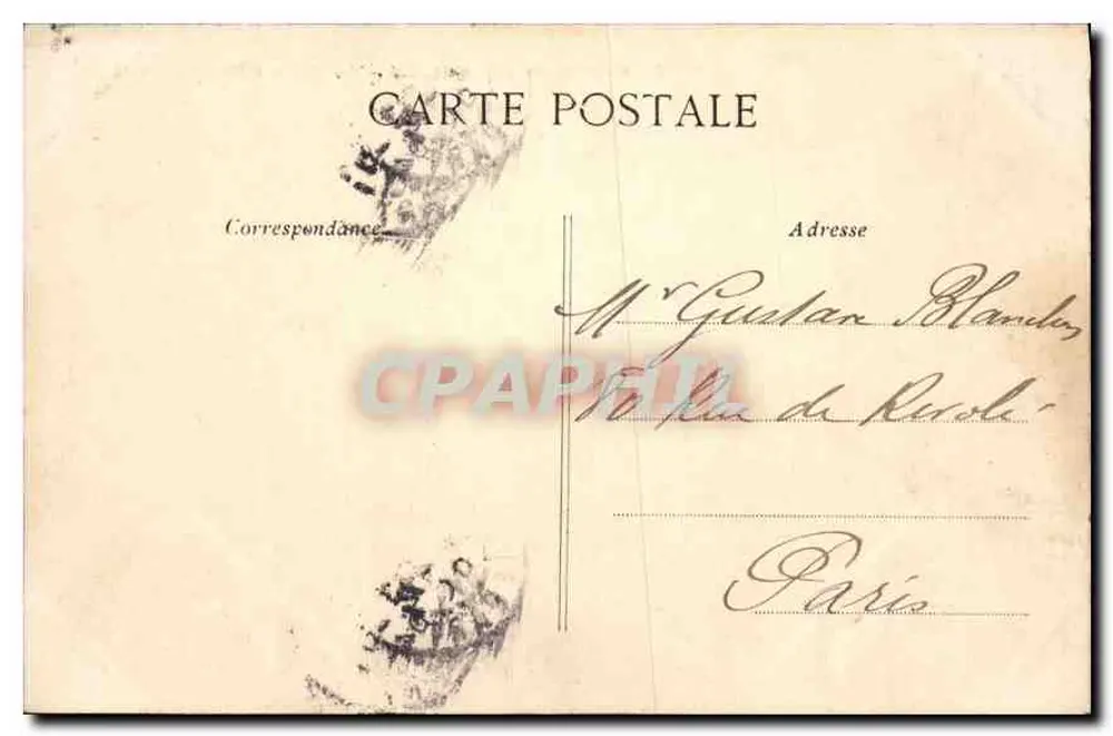 Chantilly — O Castelo de Chantilly — A Grade de Honra — C. L. C. - Verso