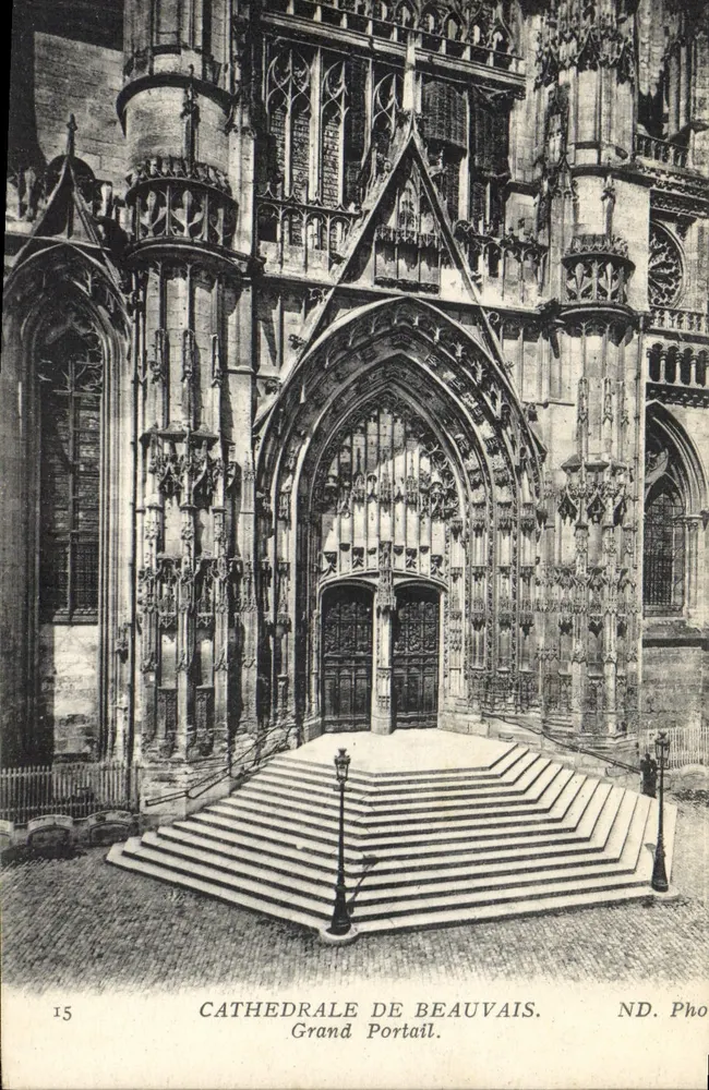 Kathedrale von Beauvais — Großer Portal — ND. Photo, n°15 - Vorderseite