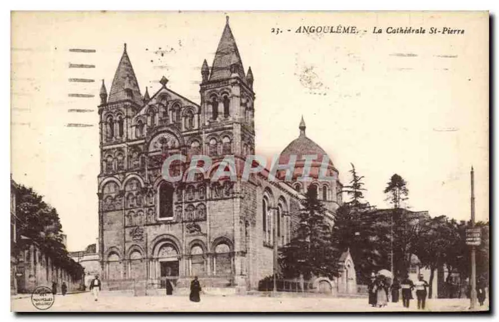 Angoulême - A Catedral de São Pedro — editor Novelles, n°23 - Frente