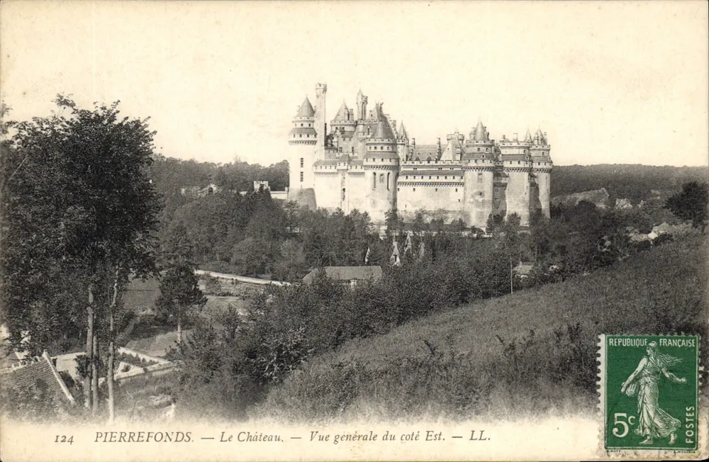 PierreFonds — El Castillo — Vista general del lado Este — LL. — N° 124 - Anverso