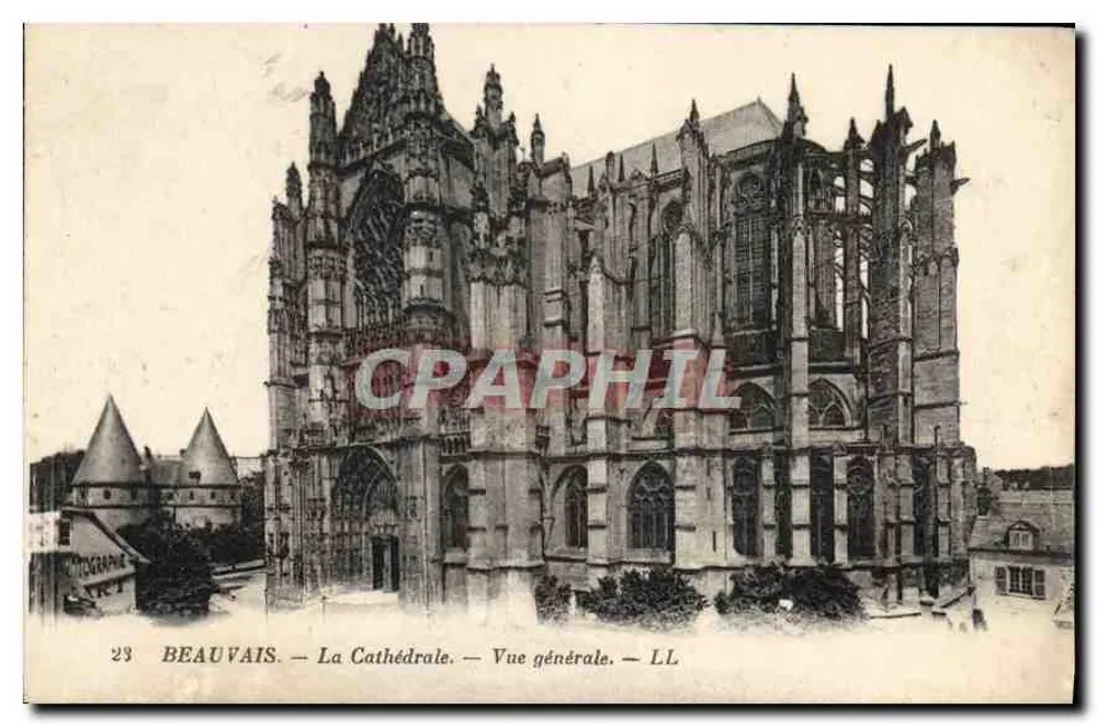 Beauvais — A Catedral — Vista geral — LL - Frente