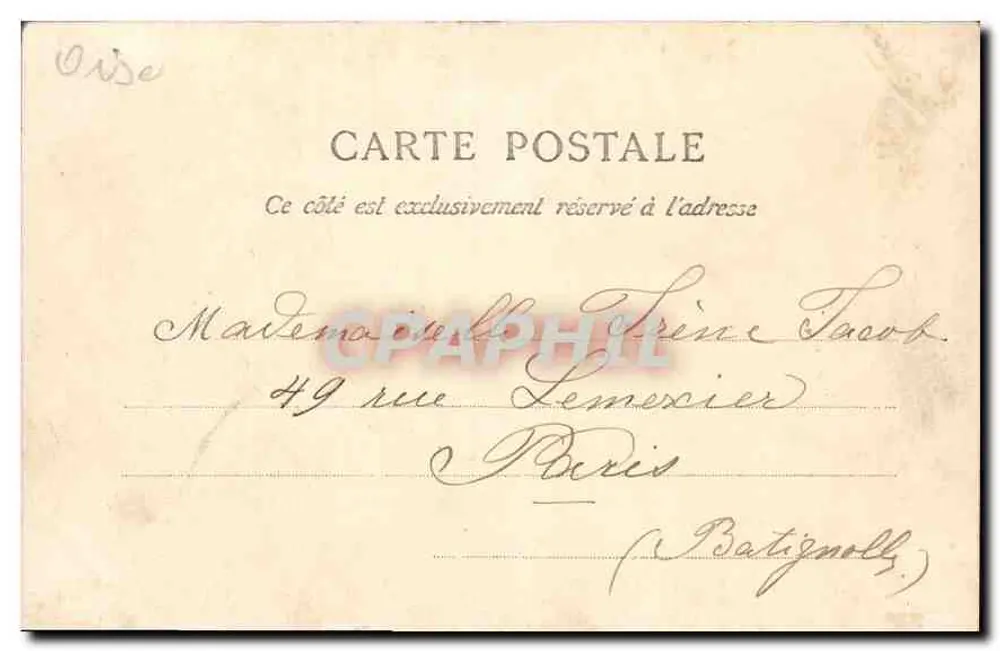 Beauvais — Le Jeu-de-Paume — Fontaine centrale — C. L. C. éditeur - Verso
