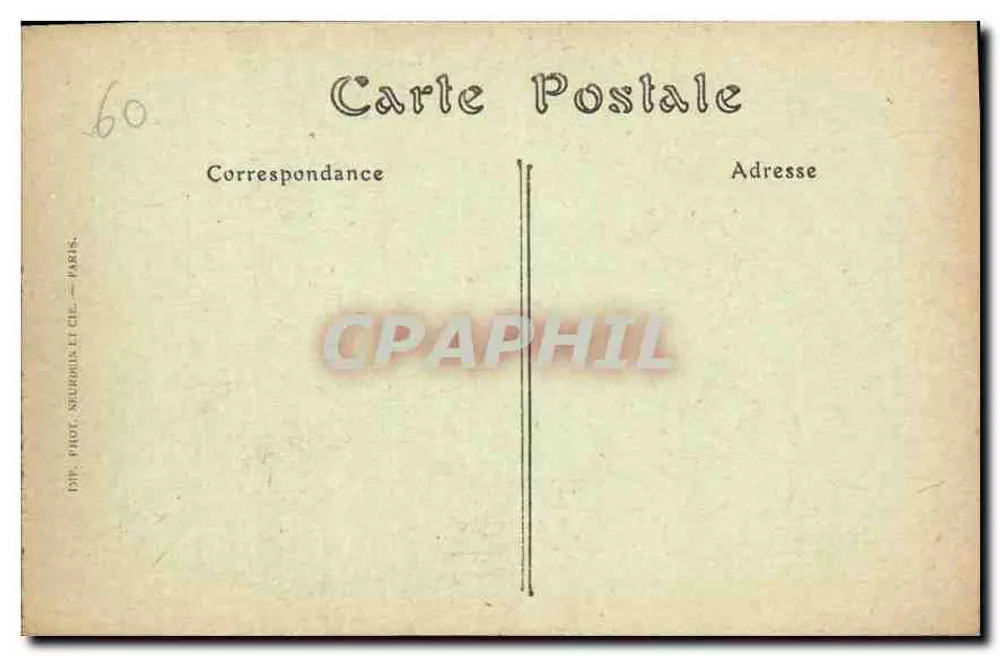 Beauvais — Torre São Luís — ND. Fotografia Neurouin & Cie — Paris - Verso