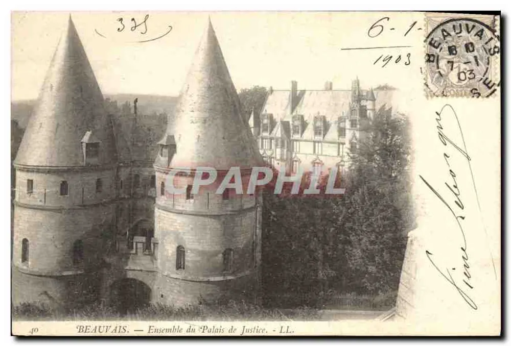 Beauvais — Conjunto do Palácio de Justiça — LL. - Frente