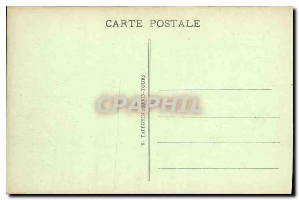 Castelo de Chantilly - A Entrada - A. P. - Verso