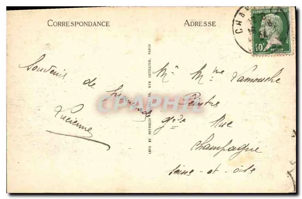 Castelo de Chantilly — A Entrada e o Pont-Levis — LL - Verso