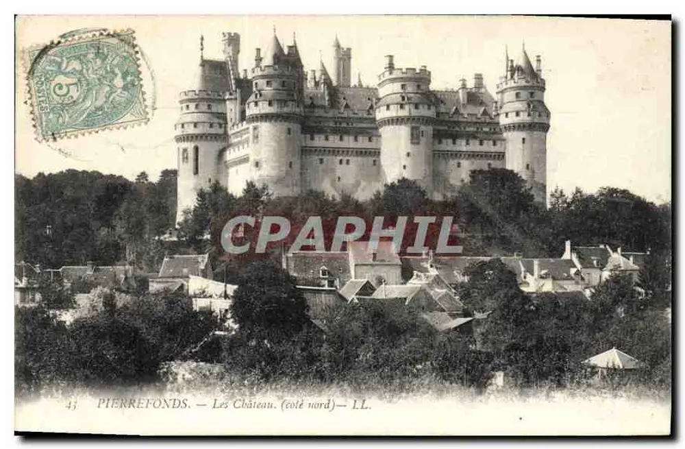 Pierrefonds — Os Castelos (lado norte) — LL. - Frente