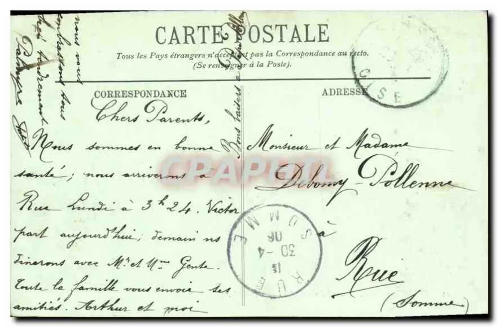 Pierrefonds — Os Castelos (lado norte) — LL. - Verso