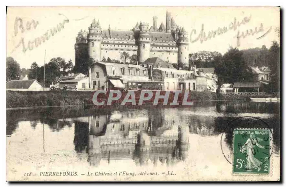 PierreFonds — Schloss und Teich, westlicher Teil — LL. - Vorderseite