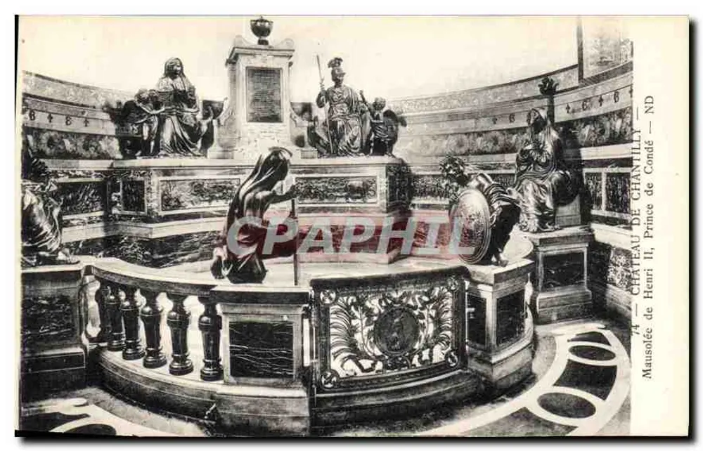Schloss Chantilly — Mausoleum von Henri II, Prinz von Condé — Verleger Lévy et Neirdein Réunis - Vorderseite