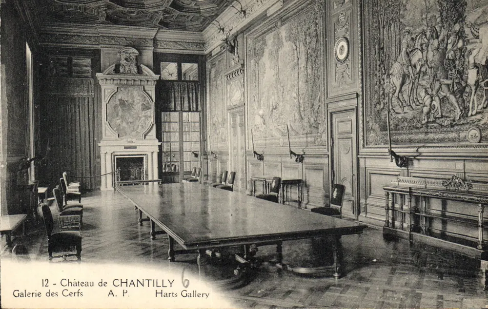 Schloss Chantilly — Galerie der Rehe — A. P. - Vorderseite