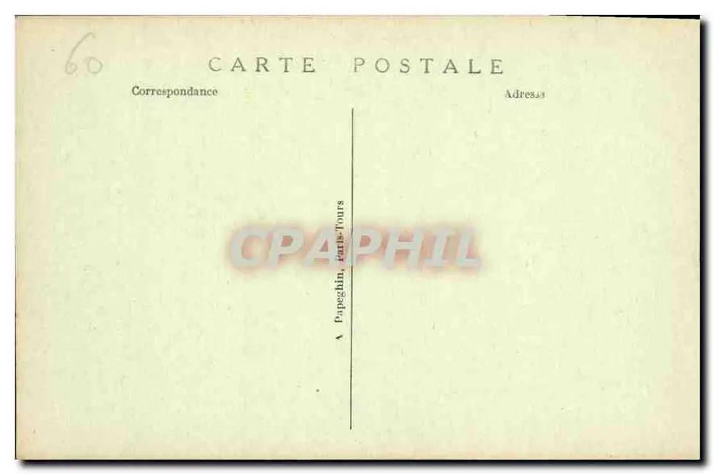 Castelo de CHANTILLY — Interior da Capela — A.P. n°21 - Verso