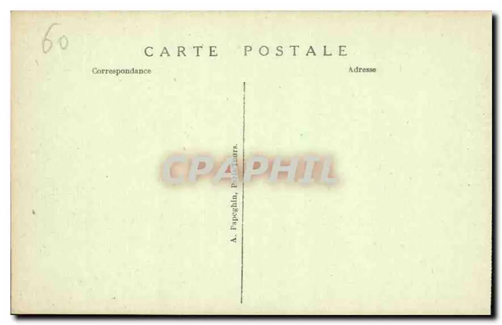 Castelo de Chantilly — Cour d'Honneur — A.P. - Verso