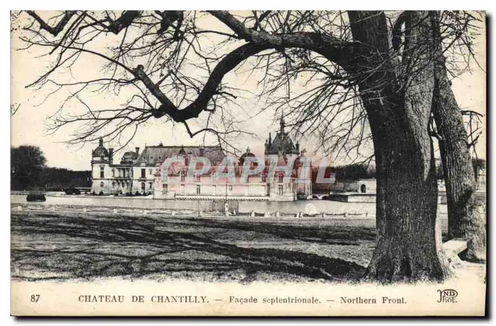 Castelo de Chantilly — Facha norte — Northern Front — JND. n°87 - Frente