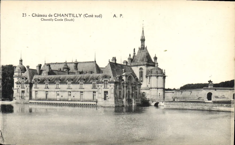 Castelo de Chantilly — Lado sul — A. P. - Frente