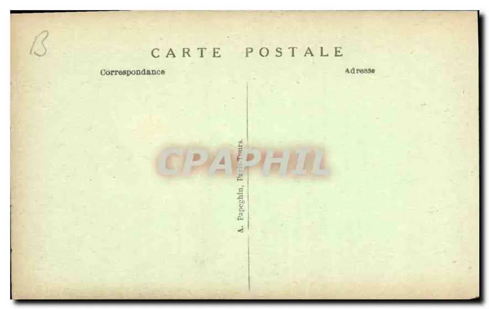 Castelo de Chantilly — Lado sul — A. P. - Verso
