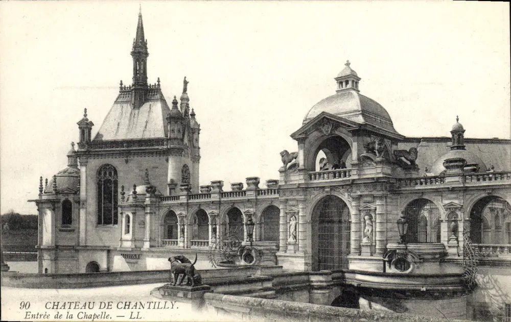 Castillo de Chantilly — Entrada de la capilla — LL, n° 90 - Anverso