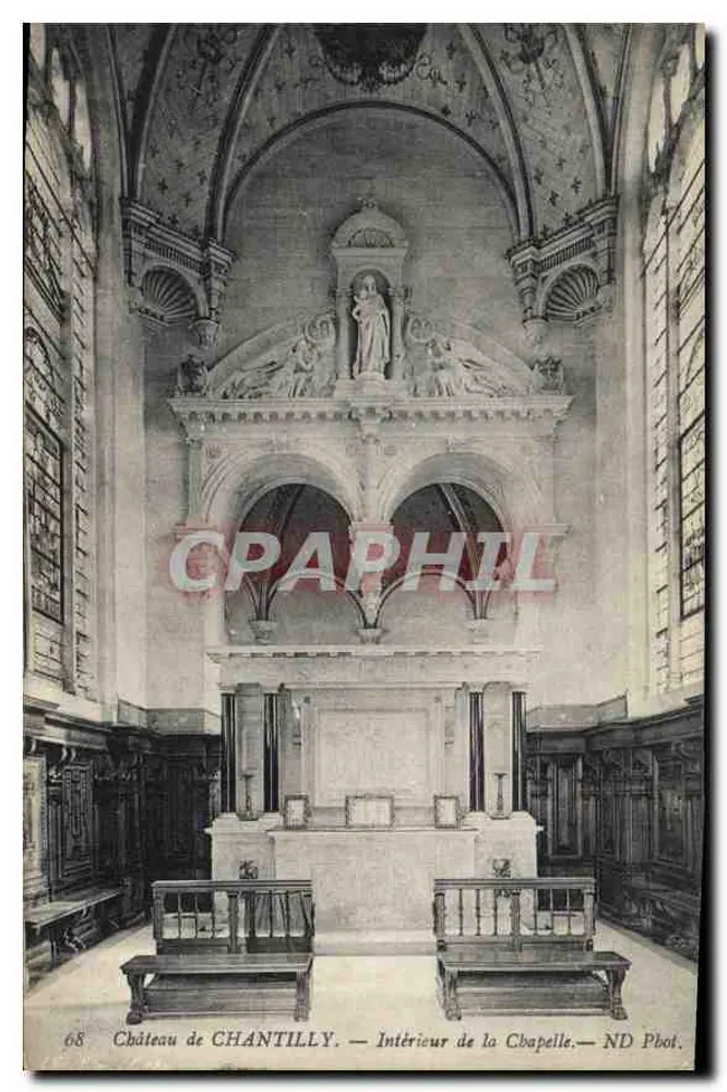 Castelo de CHANTILLY — Interior da Capela — ND Pbot. - Frente