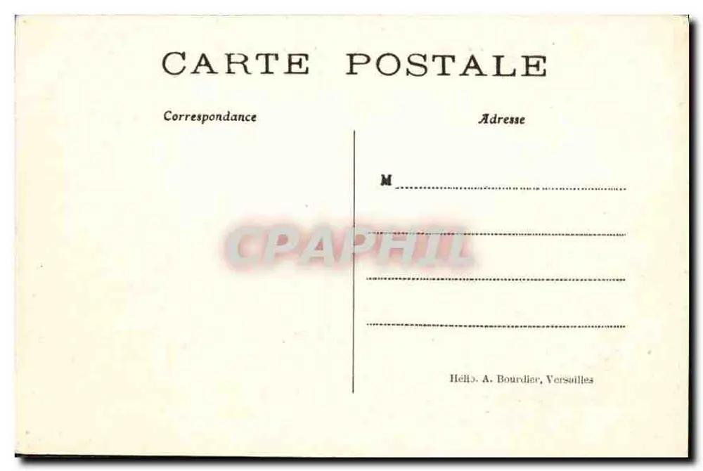 Castelo de Chantilly — Fachada Oeste — Editor não visível - Verso