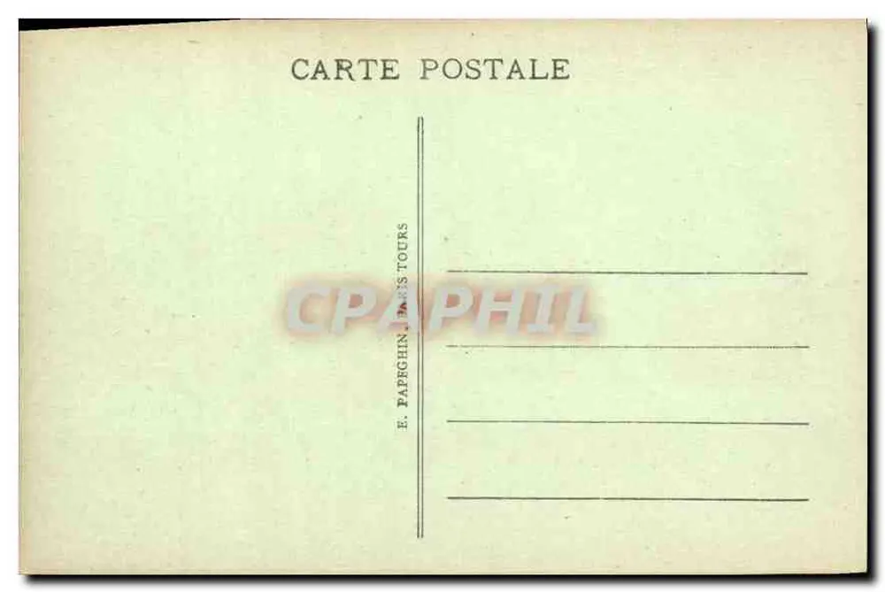 Castelo de Chantilly — Fachada e a Capela — A.P. - Verso