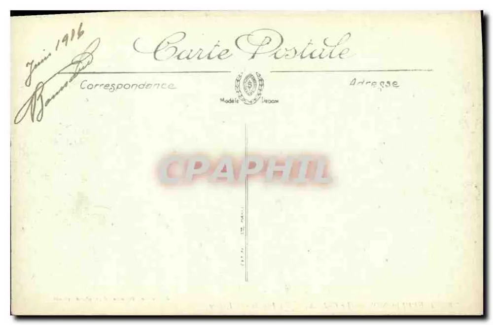 Pierrefonds — O Castelo — A Fachada e a Entrada — Edição A. Dorôme, Pierrefonds (Oise) - Verso