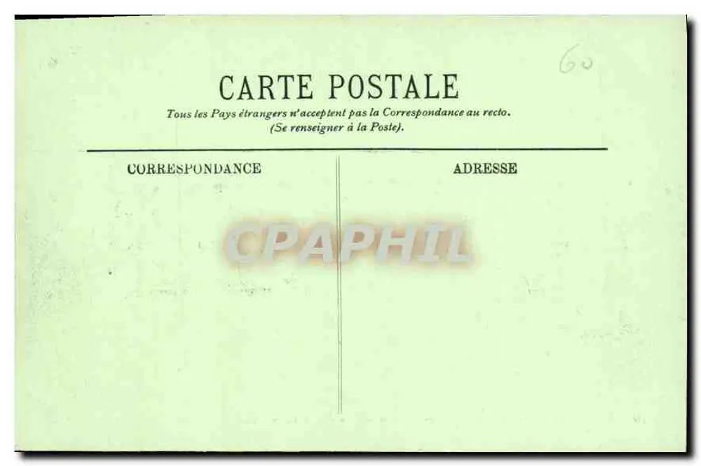 Castelo de Chantilly — O Castelo visto do Parque — LL. — N°10 - Verso