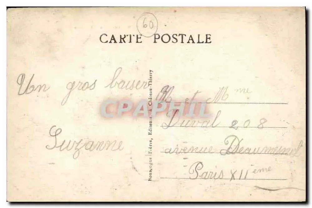 Senlis (Oise) — a Catedral — Editor J. B. n°27 - Verso