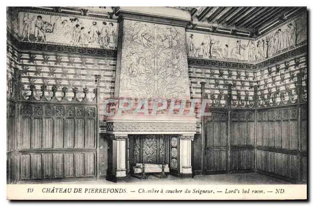 Schloss Pierrefonds — Schlafzimmer des Herrn — Imp. Levy Fils - Vorderseite