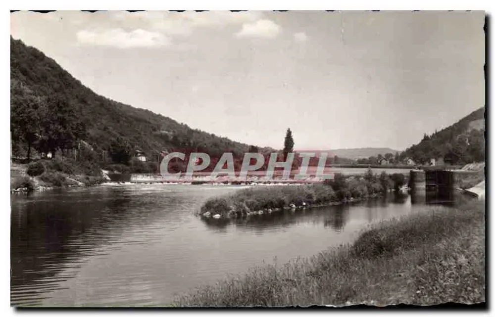 Flusslandschaft mit Staudamm — La Franche-Comté Pittoresque — Edition F. PROFFET - Vorderseite