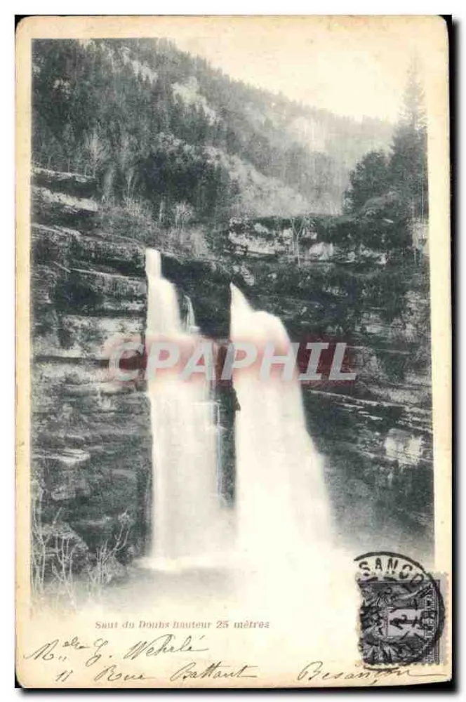 Cachoeira do Doubs — altura 25 metros — Imprime Dorels - Frente