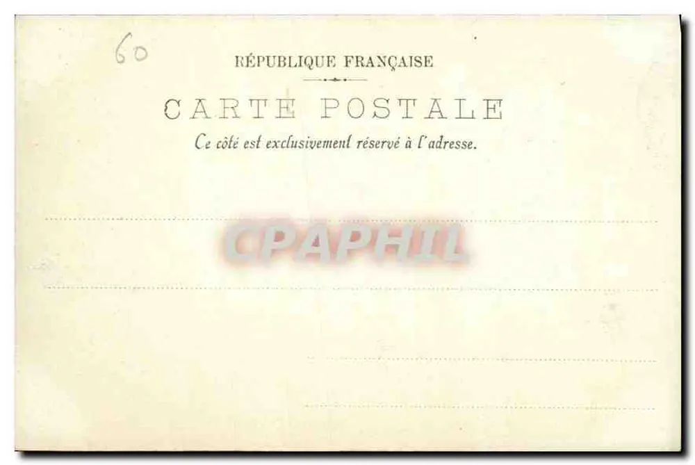 Castelo de Compiègne — A Câmara de Dormir de Napoleão — LL. n°28 - Verso