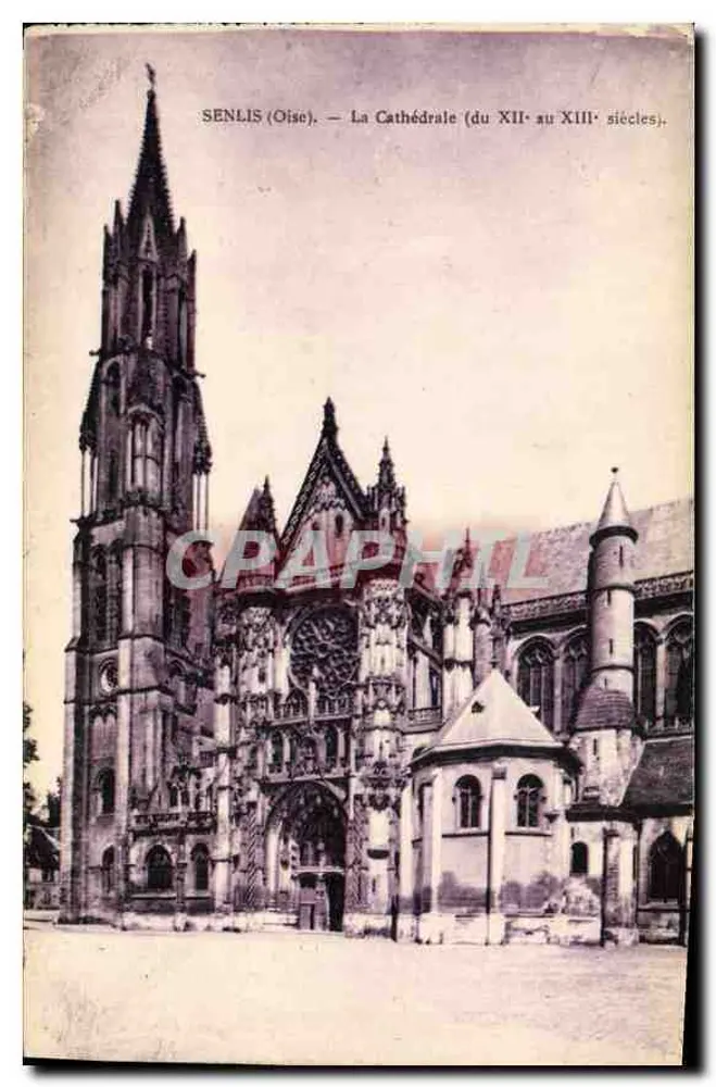 Senlis (Oise) — A Catedral (do XII ao XIII século) — A. L'Hoste, 139, Rue Latuyette - Paris - Frente