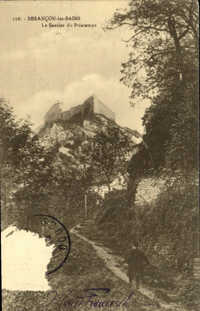Besançon-les-Bains — O Caminho da Primavera — editor Monte Franceschi, n° 118 - Frente