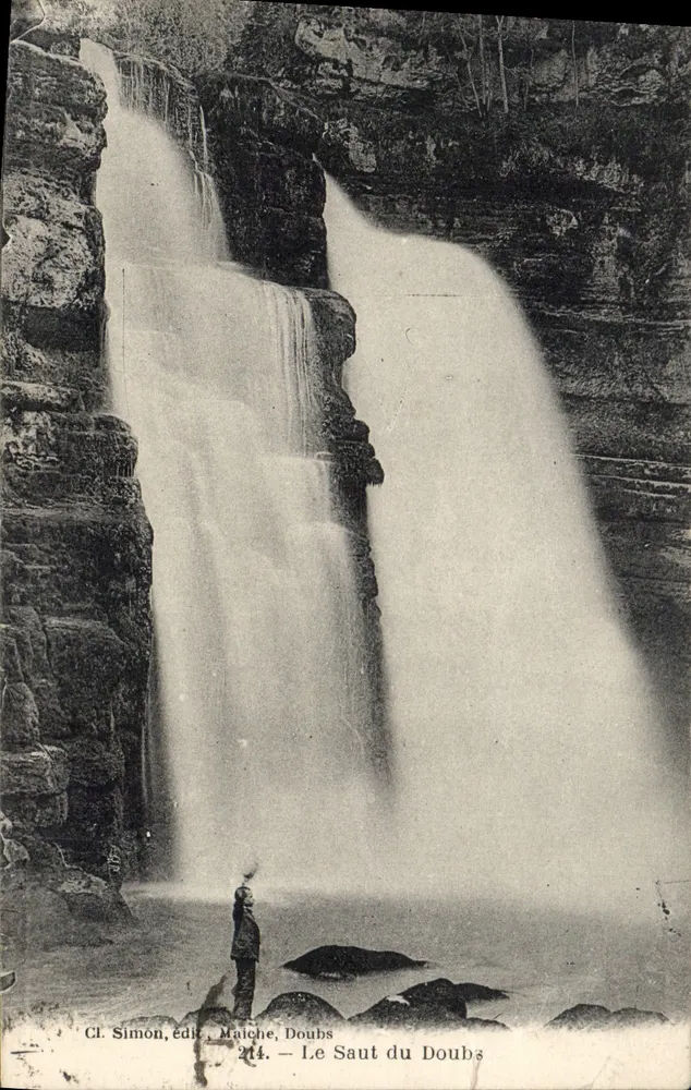 O Salto do Doubs — Maîche, Doubs — Cl. Simon, edição 214 - Frente