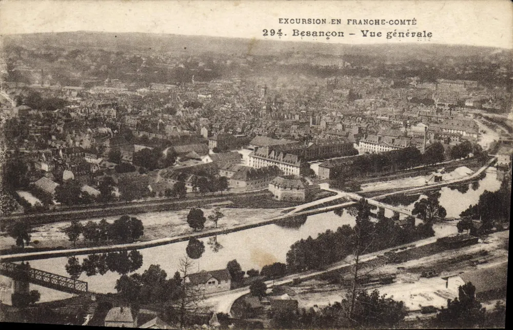 Besançon — Vista geral — Excursão na Franche-Comté, n°294 - Frente