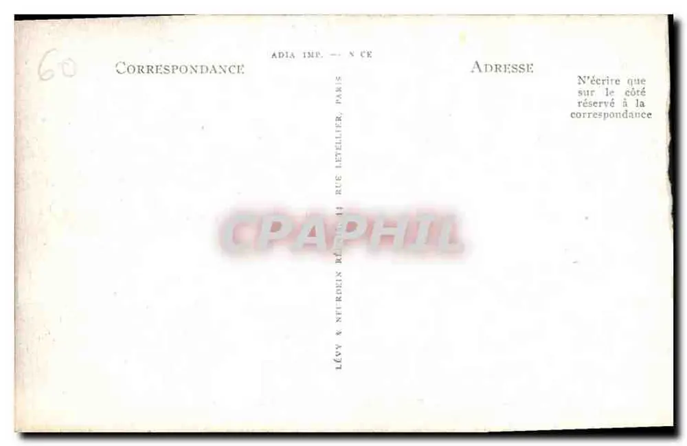 Castelo de Chantilly — A Ilha do Amor — editor L.L. n°41 - Verso