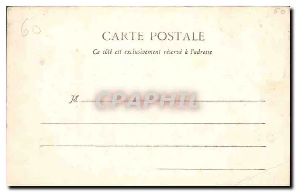 PierreFonds - Zamek widziany z Lasu Haucourt — Decelle, Compiegne, nr 2 - Rewers