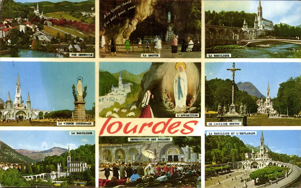 Lourdes — Lugar de peregrinação — Ed. Gérard Poulange - Frente