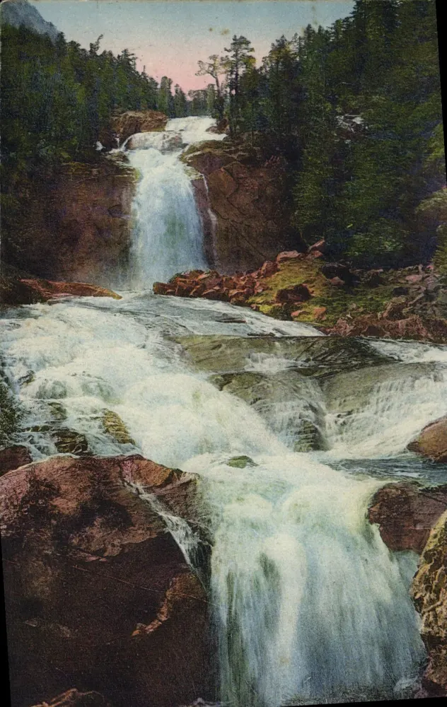 Cascata do Pont d'Espagne — Cauterets (alt. 1500 m.) — Edição Photo Louvain - Frente