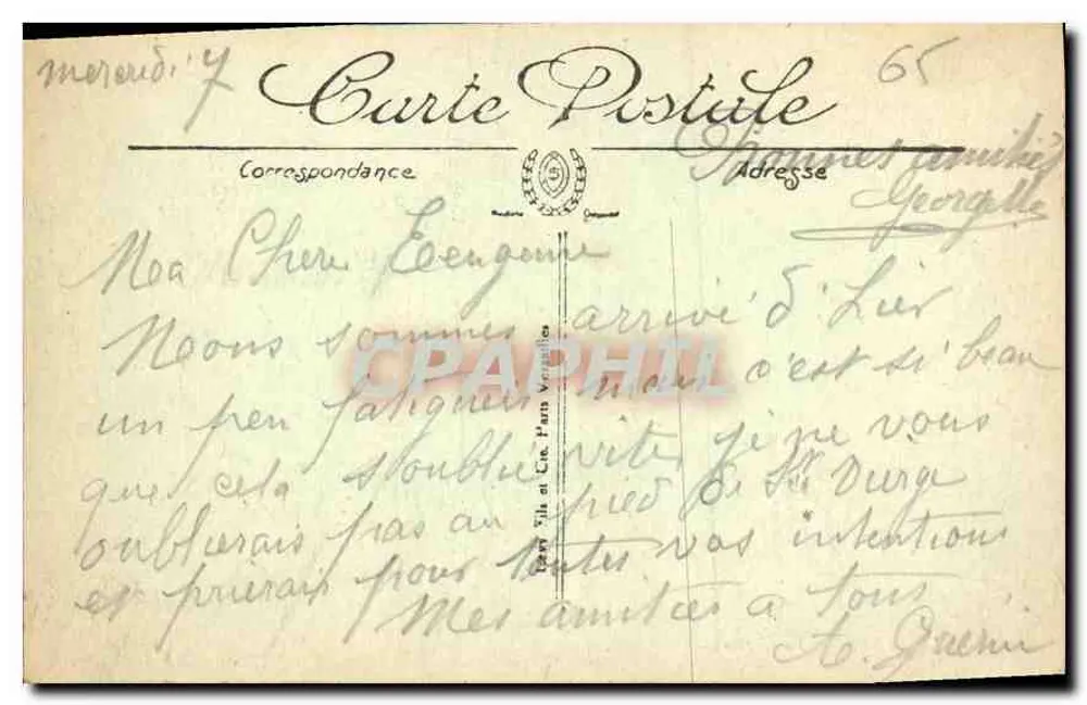 Lourdes — A Gruta — LL. - Verso