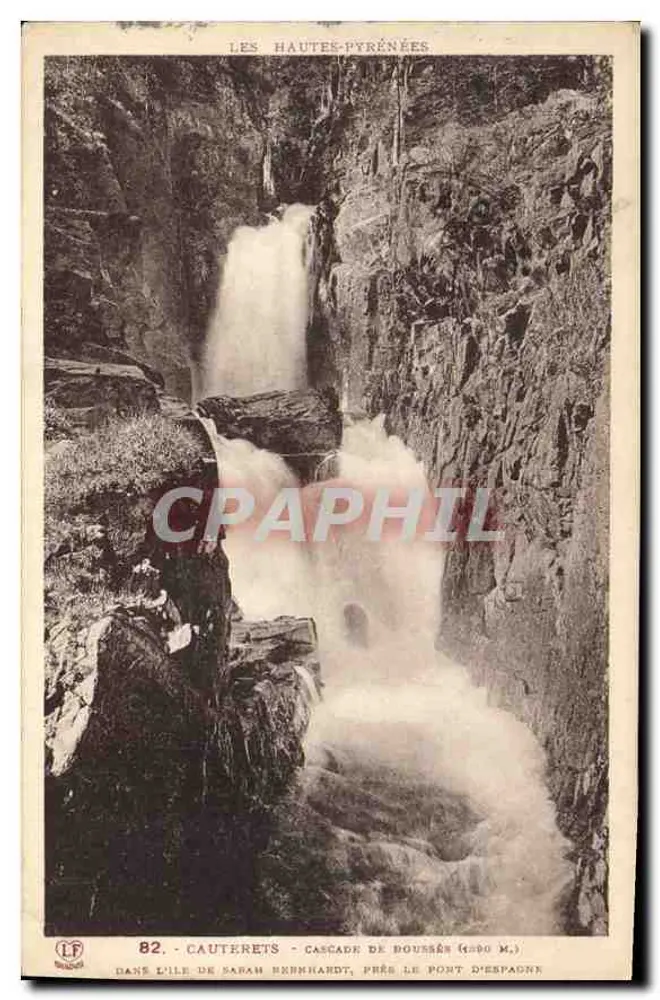 Cauterets — Waterval van Boussès (1390 m.) — Fototypie Labouche, n°82 - Voorkant