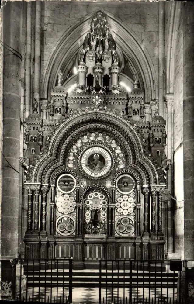 Beauvais - Die Kathedrale — Astronomische Uhr — (A. L. VÉRITÉ, Ingenieur-Constructor) - Vorderseite