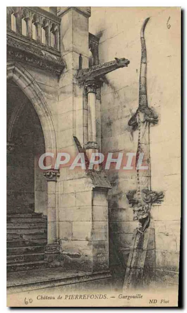 Castelo de PIERREFONDS — Gargouille — ND Phot - Frente