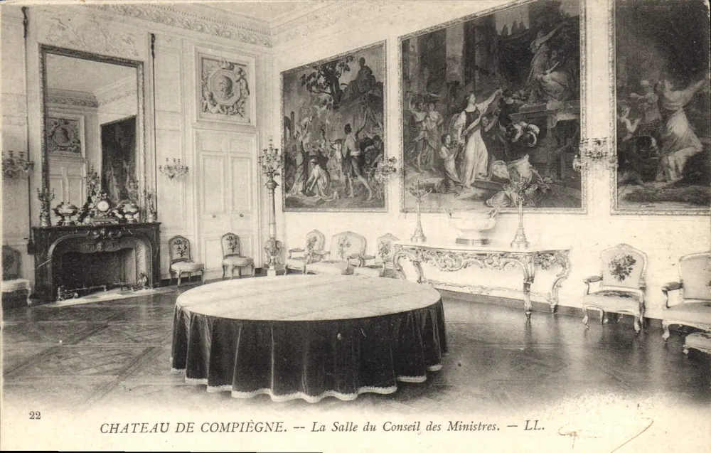 Château de Compiègne — Saal des Ministerrats — LL. - Vorderseite