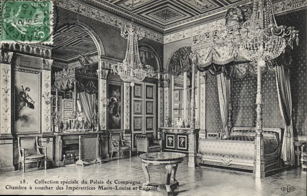 Quarto das Imperatrizas Maria-Louise e Eugênia — Palácio de Compiègne — Editor (E.L.D.) - Frente