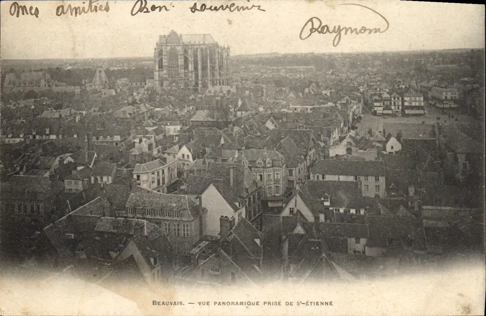 Beauvais — Panoramablick von Saint-Étienne - Vorderseite