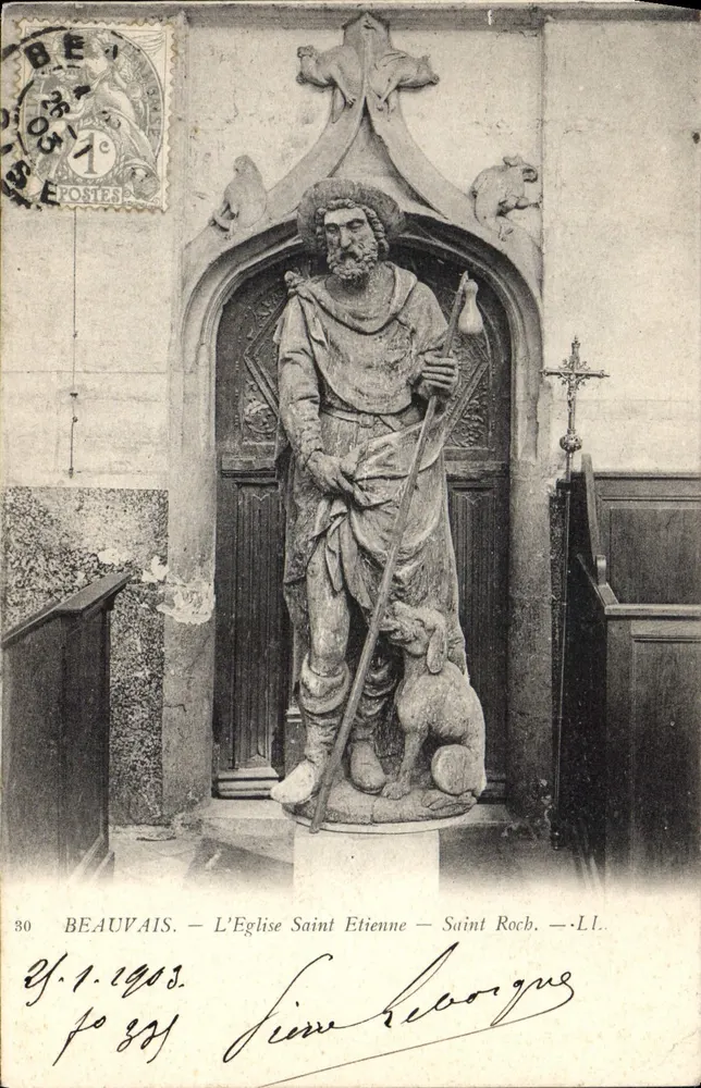 Beauvais — A Igreja de São Etienne — São Roque — L.L. - Frente