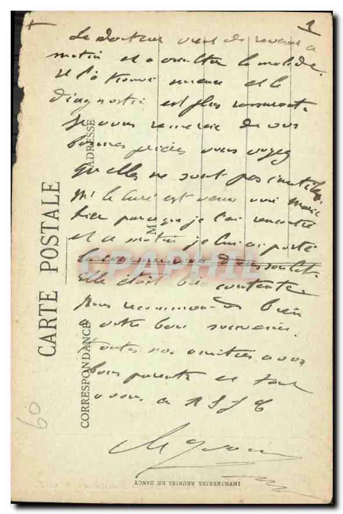 Beauvais - Bispo - Escada Renascentista — V.G.F. - Verso