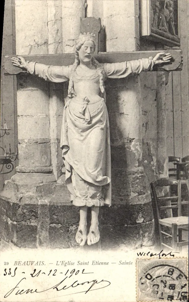 Beauvais - A Igreja de São Etienne - Virgem Santa Crucificada — Wilcertain - Frente