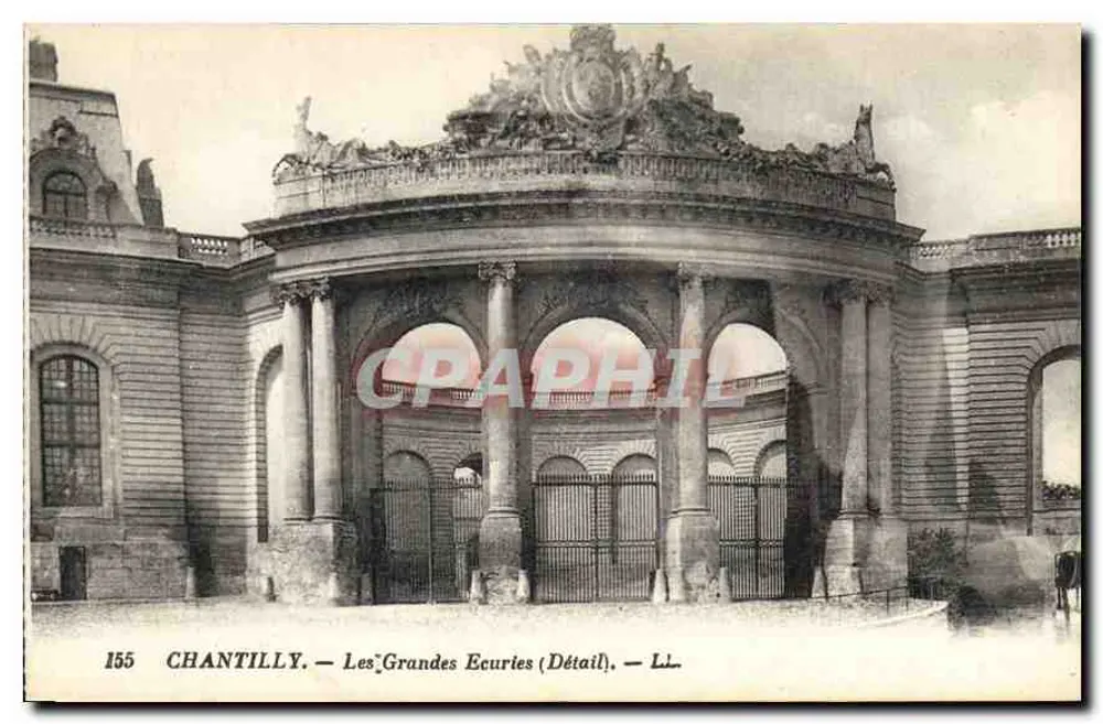 Chantilly — As Grandes Estabulagens (Detalhe) — Lévy e Seurbin, Paris - Frente